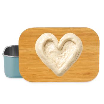 Sourdough Heart Baking Bread Dough Design - Lunch Box - light blue - Front