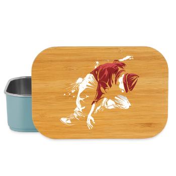 Breakdancer Zeichnung - Lunch Box - Hellblau - Vorne