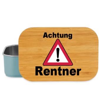 Rente Rentner Rentnerin Berufe Achtung Rentner(25) - Lunch Box - Hellblau - Vorne