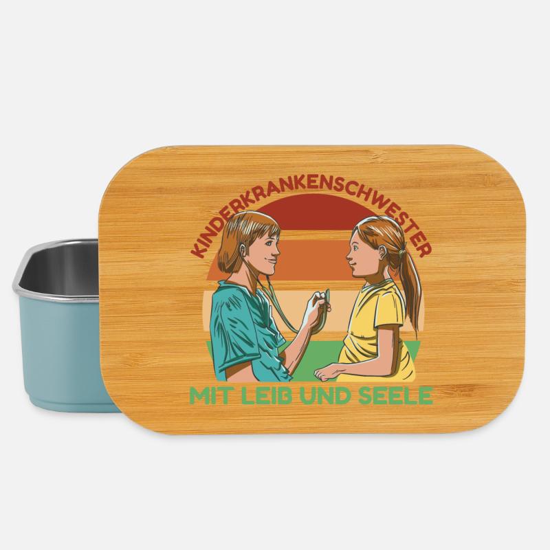 Kinderkrankenschwester mit Leib und Seele - Lunch Box - Hellblau
