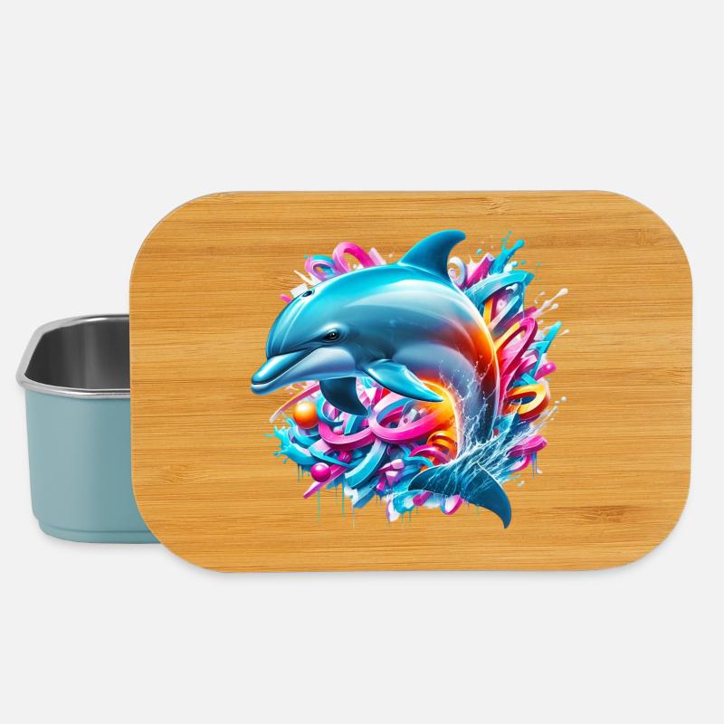 Delfin - Lunch Box - Hellblau