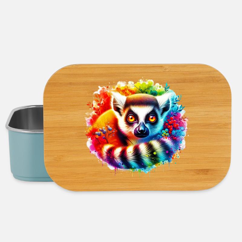 Lemur - Lunch Box - light blue