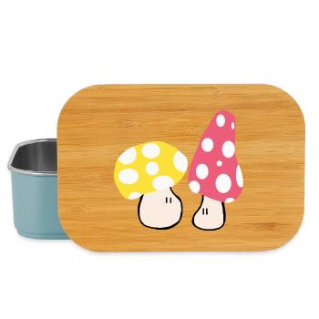 Herbstliche Pilze - Lunch Box - Hellblau - Vorne