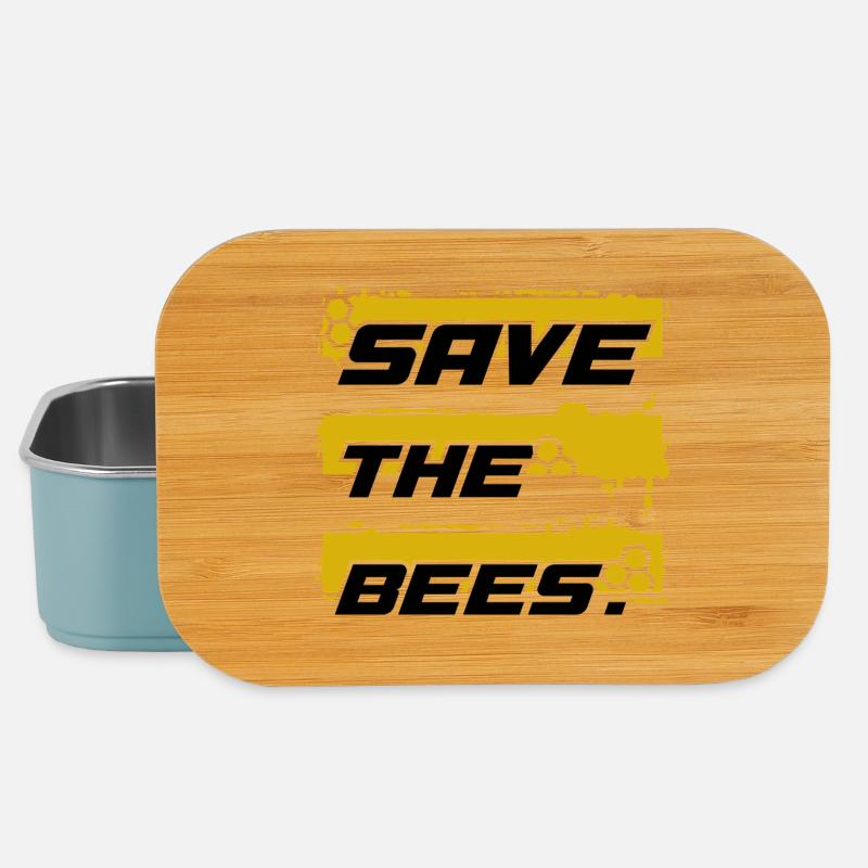 Save the Bees - Lunch Box - Hellblau