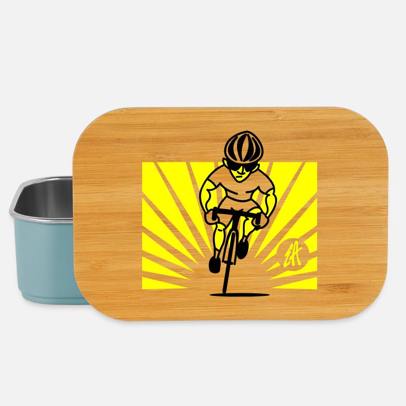 Cyclist - Lunch Box - light blue