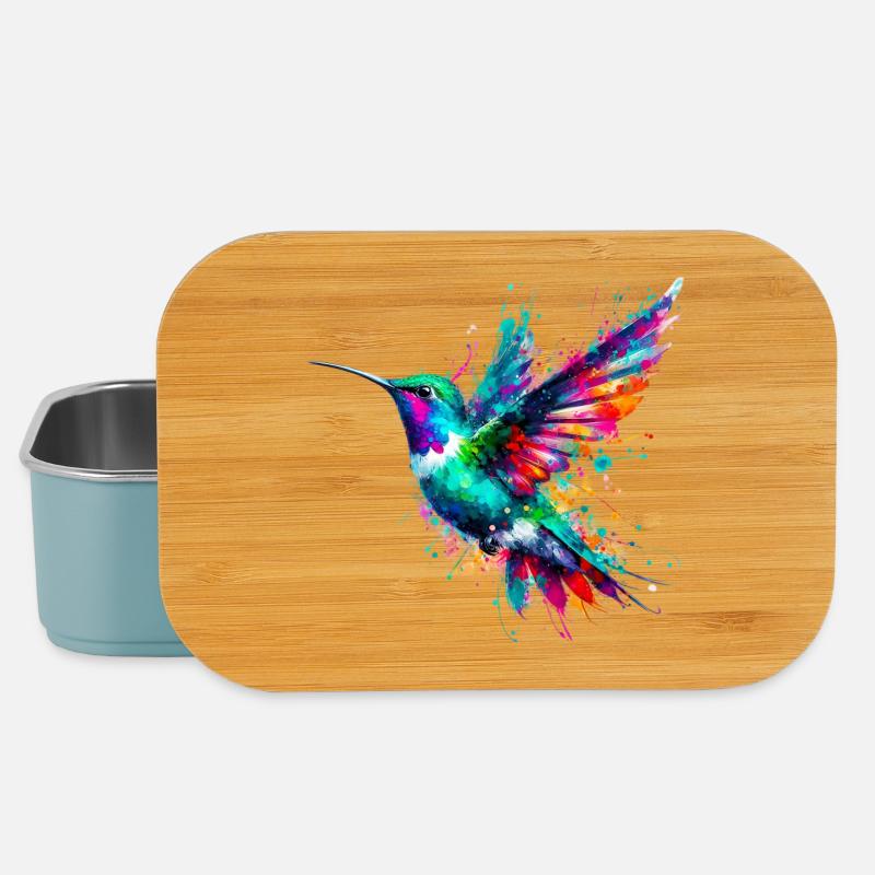 Colibri - Boîte à goûter - bleu pâle