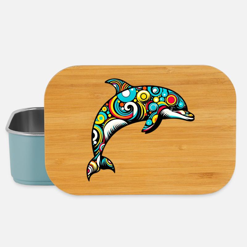 Delfin - Lunch Box - Hellblau