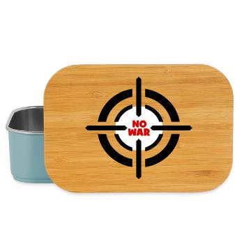 No War Emblem - Lunch Box - light blue - Front