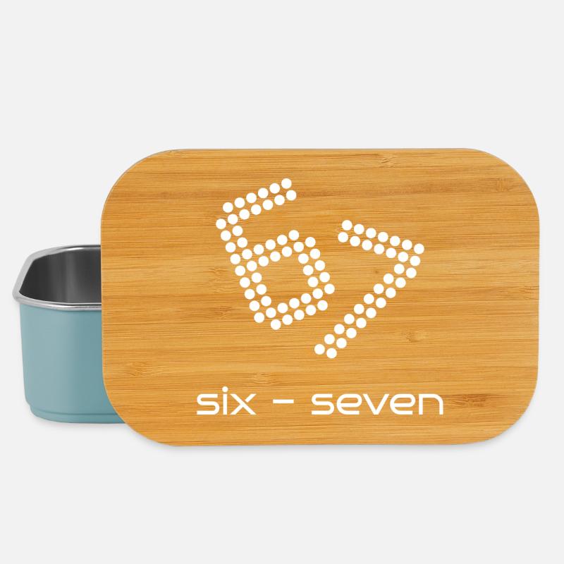 six seven 6 - 7 - Lunch Box - Hellblau