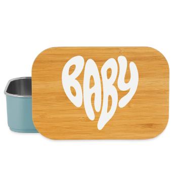 Bébé - Nouveau-né / Partenaire Petit Cœur (Colo personnalisé - Boîte à goûter - bleu pâle - Devant