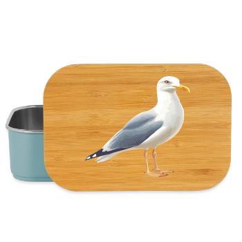 Küstenwolken Möwe - Lunch Box - Hellblau - Vorne