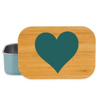 blaues Herz - Lunch Box - Hellblau - Vorne