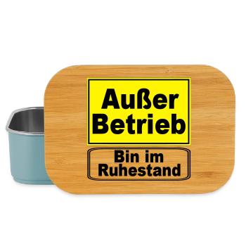 Rente Rentner Außer Betrieb,Ruhestand(25) - Lunch Box - Hellblau - Vorne