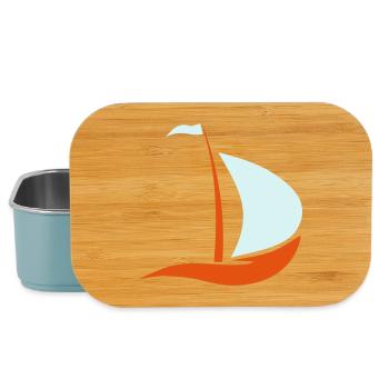 sailboat - Lunch Box - light blue - Front