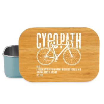 Cyclopath Bicycle Silhouette - Lunch Box - light blue - Front