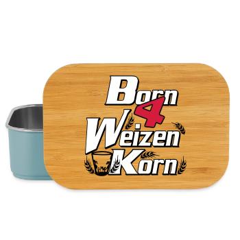Wheat grain - born 4 grain - Party Fun --- - Lunch Box - light blue - Front