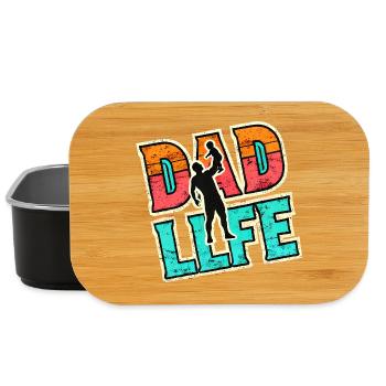 Papa Leben, Vaters Geschenk - Lunch Box - Schwarz - Vorne