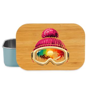 Funny Apres Ski Sayings Cute Gift Skier - Lunch Box - light blue - Front