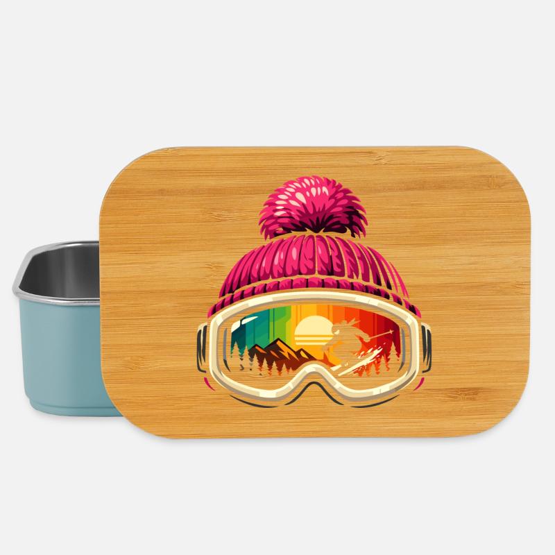 Lustige Apres Ski Sprüche Süß Geschenk Skifahrer - Lunch Box - Hellblau