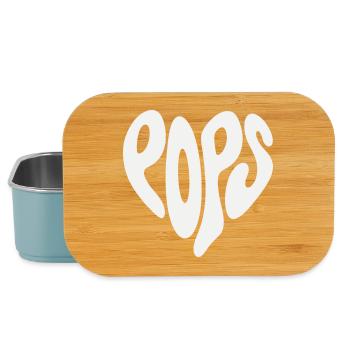 Pops - Small Heart (Custom Color) - Lunch Box - light blue - Front