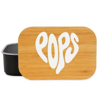 Pops - Small Heart (Custom Color) - Lunch Box - black - Front