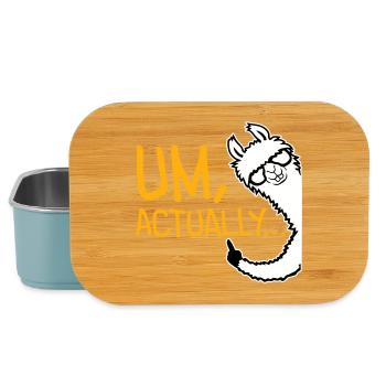 Llama Alpaca To Actually Funny Nerd Smartass - Lunch Box - light blue - Front