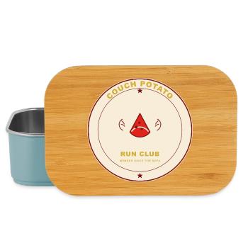 Couch-Potato Run Club Abzeichen - Lunch Box - Hellblau - Vorne