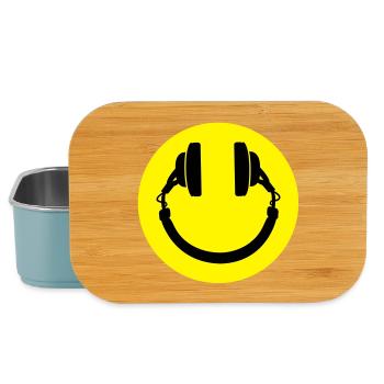 Smiley Headphones - Lunch Box - light blue - Front