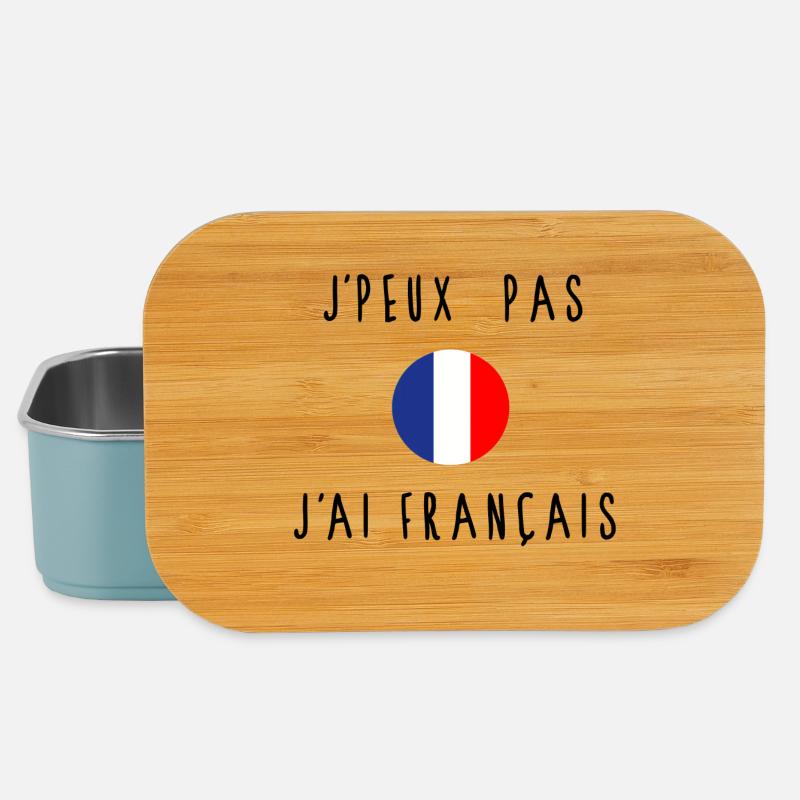 J'peux pas j'ai Français - Boîte à goûter - bleu pâle