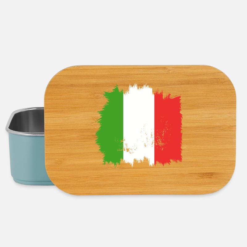 Drapeau italien - Boîte à goûter - bleu pâle
