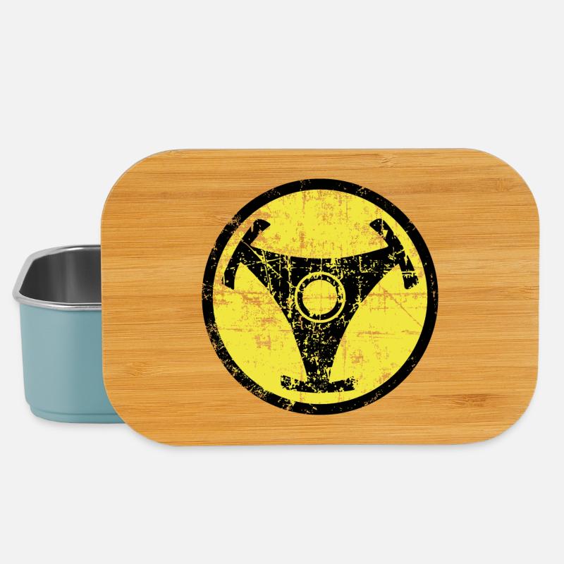 Atomic Vinyl 45rpm Nuklear Design - Lunch Box - Hellblau