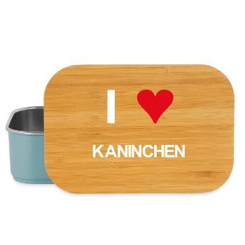 I love Kaninchen - Lunch Box - Hellblau - Vorne