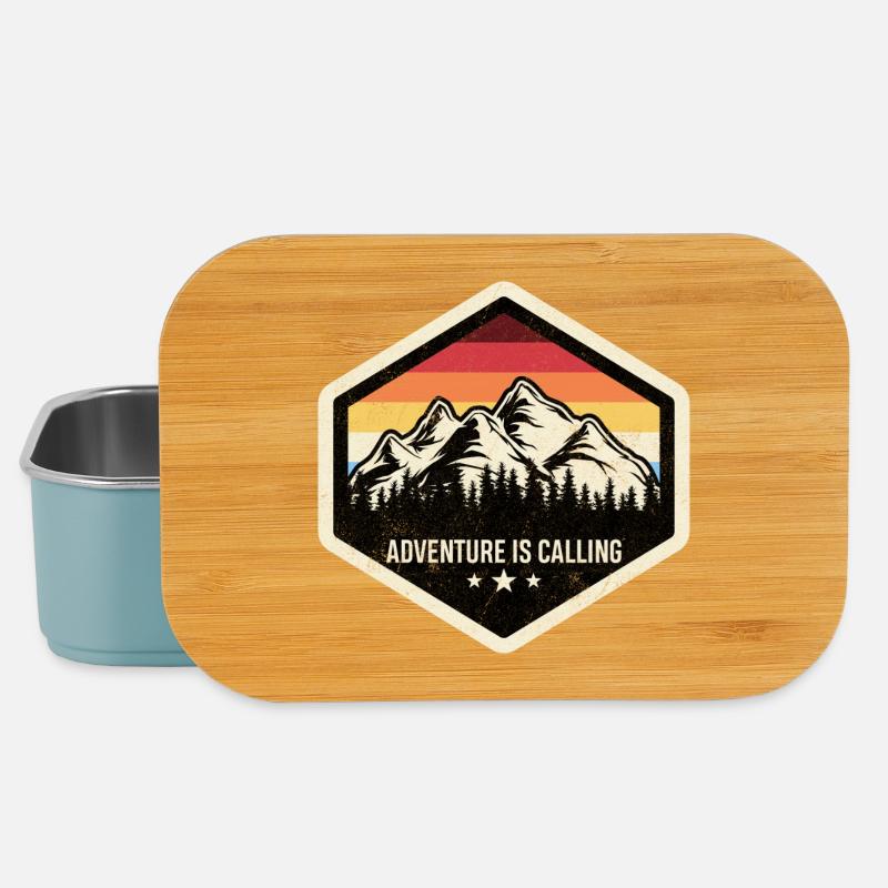 Adventure Is Calling Mountain Crest - Lunch Box - light blue