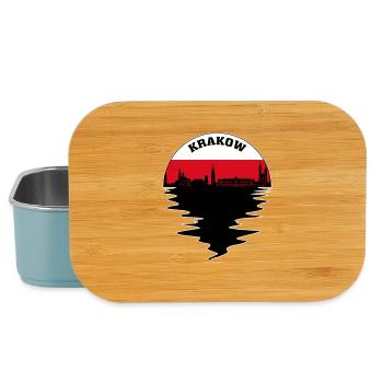 Krakau Polen Skyline Polnische Flagge Reisesouvenir - Lunch Box - Hellblau - Vorne