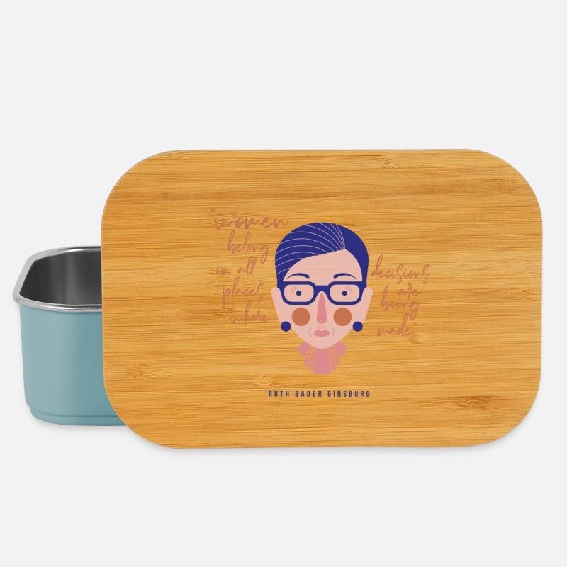 Ruth Bader Ginsburg - Lunch Box - Hellblau