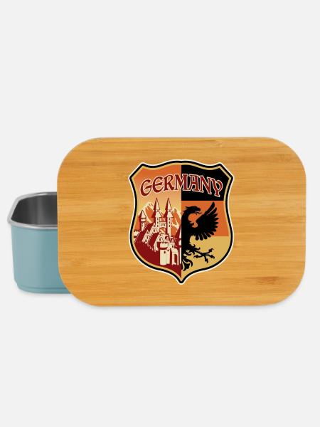 Deutschland Reise Souvenir Aufkleber Deutsche Flagge Abzeichen - Lunch Box - Hellblau