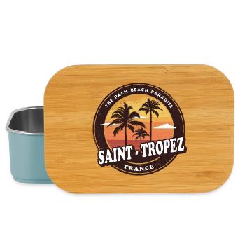 Saint-Tropez Frankreich Vintage Beach Design - Lunch Box - Hellblau - Vorne