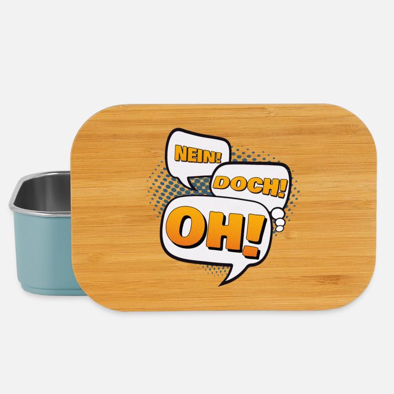 Nein! Doch! Oh! - Lunch Box - Hellblau