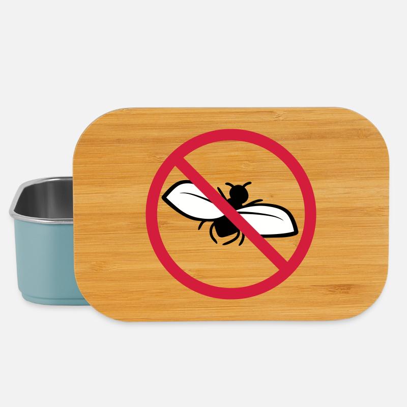 Fliege Verboten Schild - Lunch Box - Hellblau