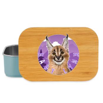 Chat Bébé Lynx - Boîte à goûter - bleu pâle - Devant