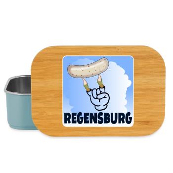 REGENSBURG - WEIßWURST ZUZELN - ZOMBIE - Lunch Box - Hellblau - Vorne