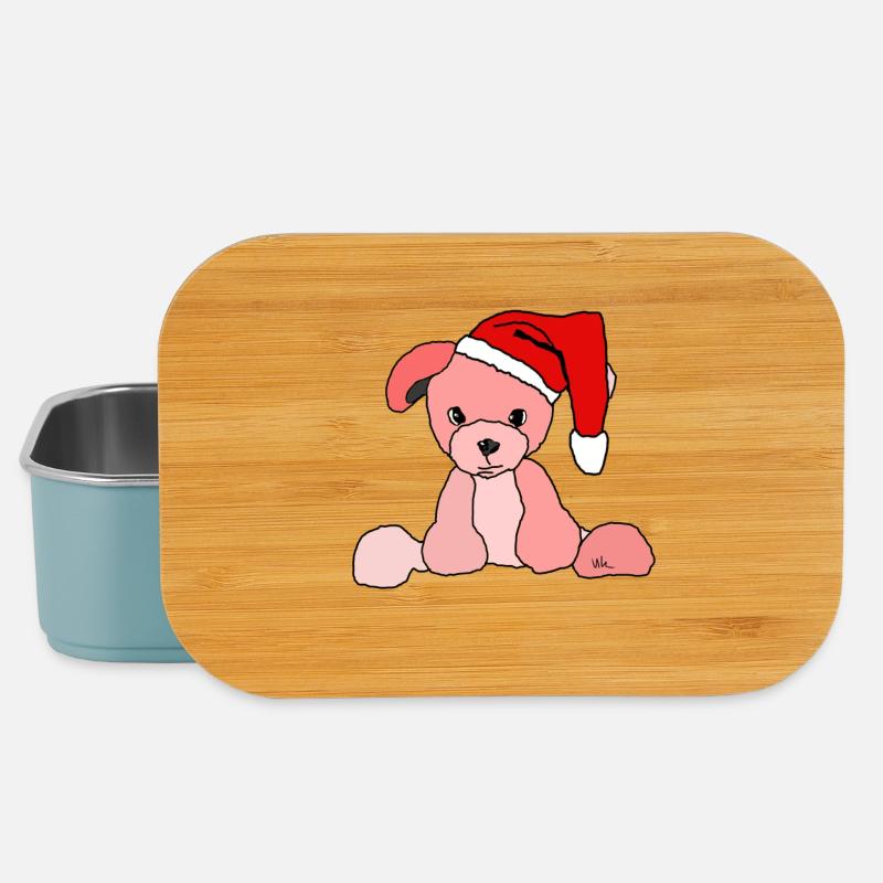Chien de Noël Chien de Noël - Boîte à goûter - bleu pâle