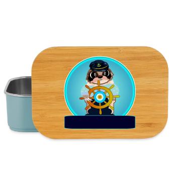 Cadeaux personnalisés Navigation - Boîte à goûter - bleu pâle - Devant