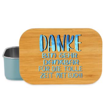 Abschiedsgeschenke für Kollegen - LETZTER TAG - Lunch Box - Hellblau - Vorne