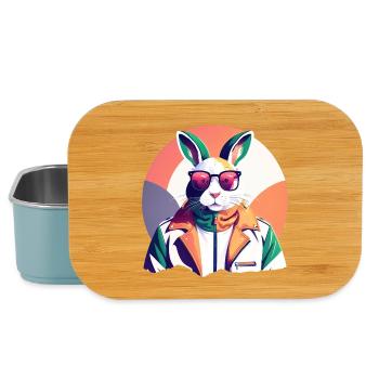 Hase, Osterhase - Lunch Box - Hellblau - Vorne