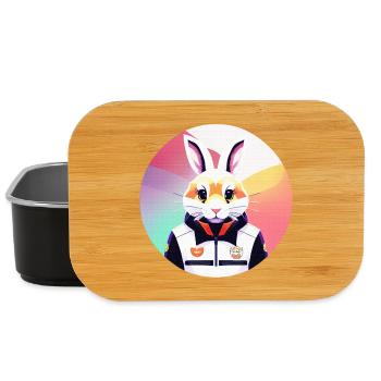 Bunny, Rabbit, Easter Bunny - Lunch Box - black - Front