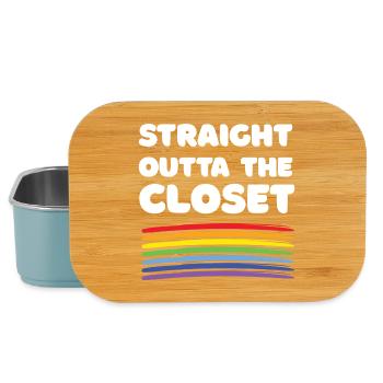 Pride Month - Straight Outta The Closet - Lunch Box - light blue - Front