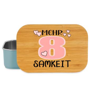Mehr Achtsamkeit - Bewusstsein Meditation - Lunch Box - Hellblau - Vorne