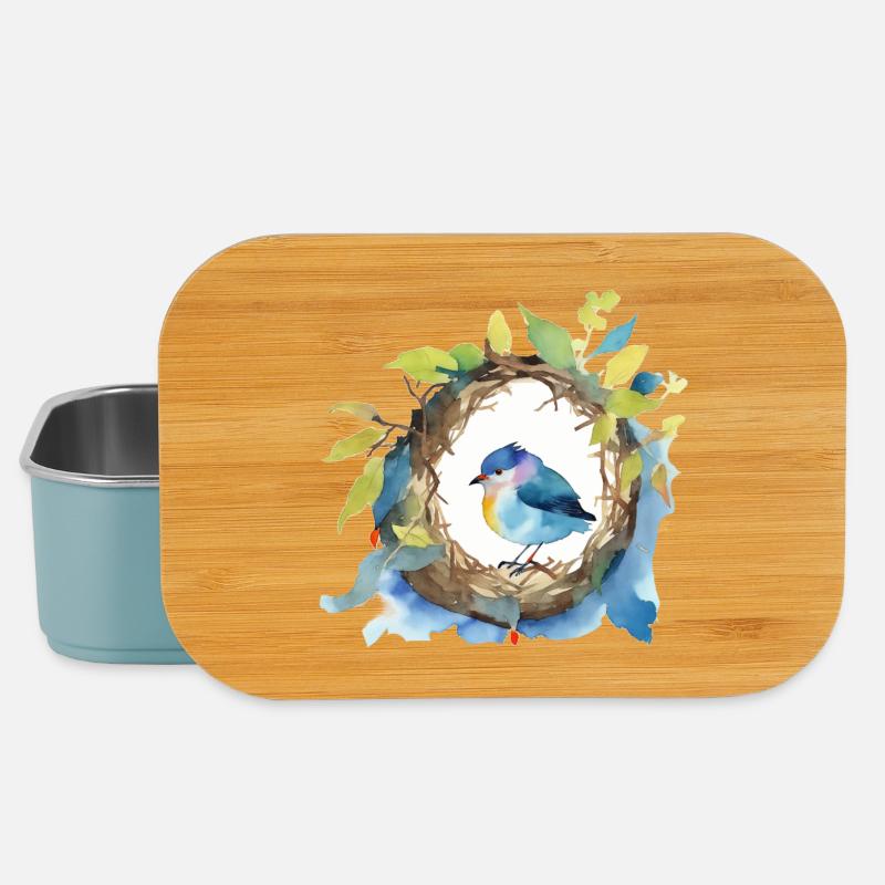 Vogel - Lunch Box - Hellblau