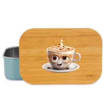 Tasse à café sucrée - Boîte à goûter - bleu pâle - Devant